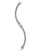 Bloomingdale's Marc & Marcella Pave Diamond Station Bracelet In Sterling Silver & 14k Gold-plated Sterling Silver, 0.53 Ct. T.w. - 100% Exclusive