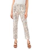 Jen 7 Straight Ankle Jeans In Ombre Snake