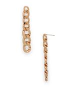 Aqua Chain Link Drop Earrings - 100% Exclusive