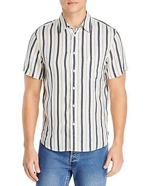 Rag & Bone Gus Striped Linen Button Down Shirt