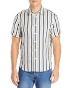 Rag & Bone Gus Striped Linen Button Down Shirt