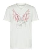 John Varvatos Star Usa Raw Edge V Neck Tee