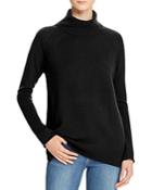 C By Bloomingdale's Raglan Pointelle Turtleneck Cashmere Sweater - 100% Exclusive
