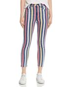 3x1 Volt High-rise Cropped Skinny Jeans In Dustin Stripe