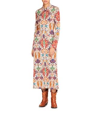 Etro Floral Jersey Shirt Dress