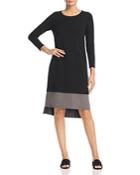 Eileen Fisher Color Block High/low Dress