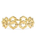 Temple St. Clair 18k Yellow Gold Beehive Diamond Link Bracelet