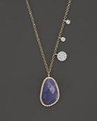 Meira T 14k Yellow And White Gold Tanzanite And Diamond Necklace, 16