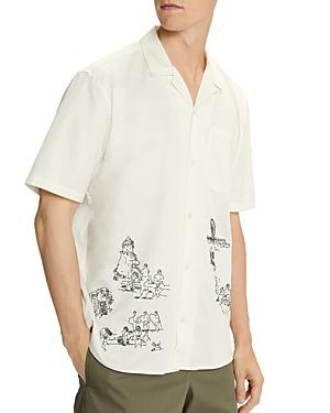 Ted Baker Made In Britain Seaside Revere Short Sleeve Shirt