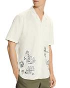 Ted Baker Made In Britain Seaside Revere Short Sleeve Shirt