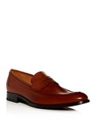 To Boot New York Men's Dearborn Apron-toe Leather Penny Loafers