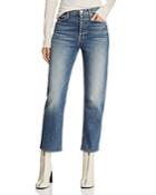 Mother The Tomcat High-rise Straight-leg Jeans In We All Scream