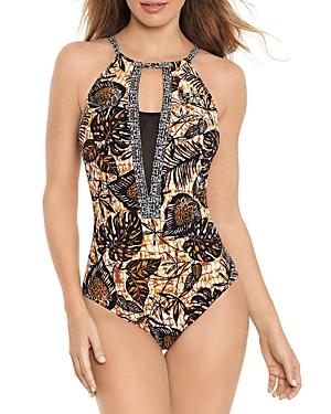 Amoressa By Miraclesuit Dijon Ghost Printed One Piece Swimsuit