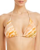 Cult Gaia Estella Printed Triangle Bikini Top