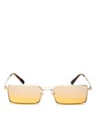 Vogue Eyewear Gigi Hadid For Vogue Mirrored Slim Rectangular Sunglasses, 55mm