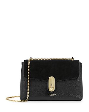 Ted Baker Twist Lock Leather Crossbody