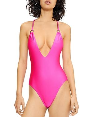 Ted Baker Plunging Chain One Piece Swimsuit