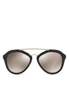 Prada Catwalk Combo Aviator Sunglasses, 54mm