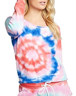 Chaser Tie Dye Raglan Pullover Sweatshirt