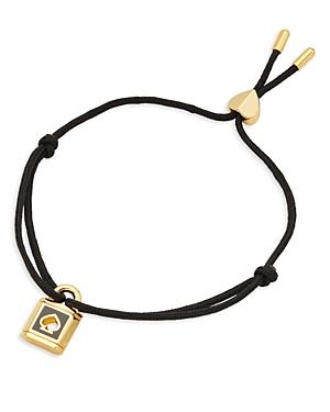 Kate Spade New York Lock And Spade Padlock Cord Slider Bracelet
