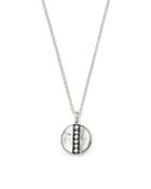 Ippolita Sterling Silver Glamazon Stardust Mini Station Disc Pendant Necklace With Diamonds, 16