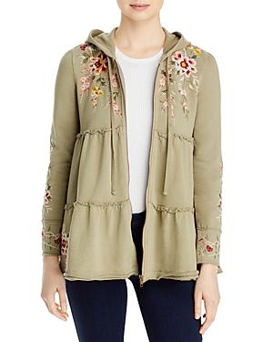 Johnny Was Acacia Cotton Tiered Hoodie