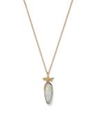 Annette Ferdinandsen Design 18k Yellow Gold Opal & Diamond Branch Pendant Necklace, 18