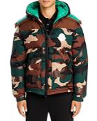 Moncler Cavet Convertible Camo Print Jacket