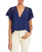 Ramy Brook Rochelle Broderie Anglaise Blouse
