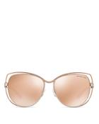 Michael Kors Cat Eye Mirror Sunglasses, 58mm