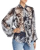 Equipment Cleone Floral Silk Blouse