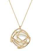 Bloomingdale's Crossover Bar Pendant Necklace In 14k Yellow Gold, 24 - 100% Exclusive