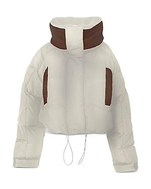 Bacon Puffa Ring Cropped Down Coat