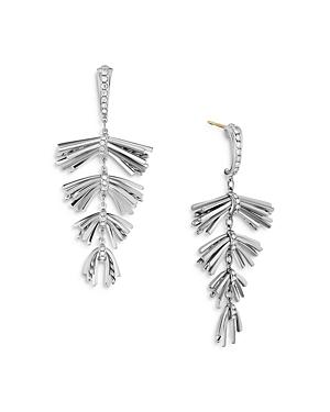David Yurman Sterling Silver Angelika Fringe Drop Earrings With Diamonds