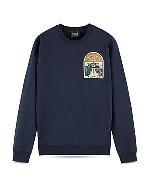 Scotch & Soda Embroidered Graphic Sweatshirt