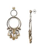 Sorrelli Adorned Hammered Rings Drop Earring - 100% Exclusive