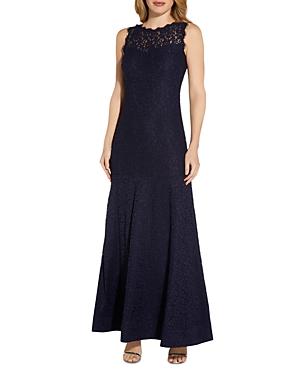 Adrianna Papell Lace Mermaid Gown