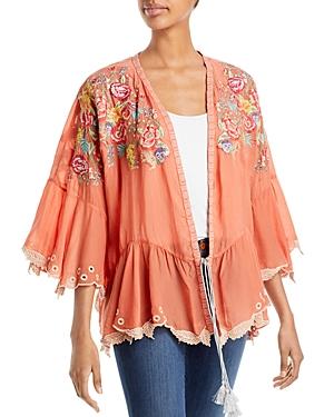 Johnny Was Bahari Ruffle Kimono