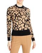 Boss Femmanuela Intarsia Floral Sweater