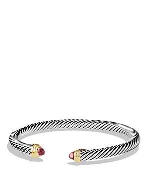 David Yurman Cable Classics Bracelet With Pink Tourmaline