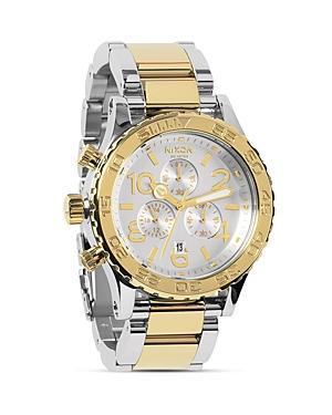 Nixon The 42-20 Chrono Two Tone Watch, 42mm