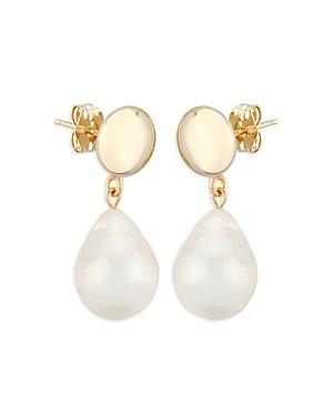 Bloomingdale's Freshwater Baroque Pearl Drop Earrings In 14k Yellow Gold - 100% Exclusive