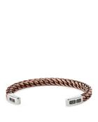 David Yurman Men's Woven Cuff Bracelet With Copper And Sterling Silver