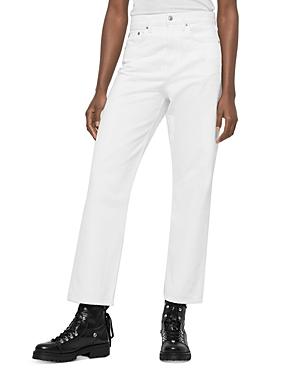 Allsaints Mari High-rise Ankle Boyfriend Jeans In White