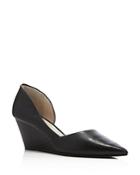 Kenneth Cole Ellis D'orsay Pointed Toe Wedge Pumps