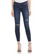 Black Orchid Noah Ankle Fray Jeans In Nightingale