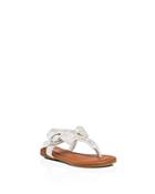 Capelli Girls' Shimmer Faux Leather Sandals - Walker, Toddler - Compare At $24