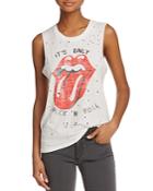 Daydreamer Only Rock Distressed Muscle Tank