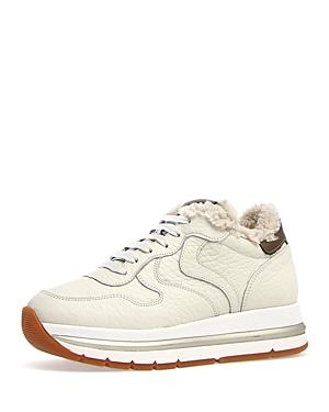 Voile Blanche Women's Maran Shearling Low Top Sneakers