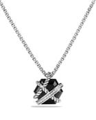 David Yurman Petite Cable Wrap Necklace With Black Onyx And Diamonds